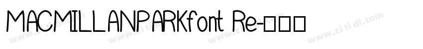 MACMILLANPARKfont Re字体转换